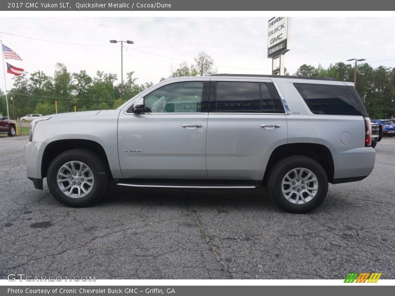 Quicksilver Metallic / Cocoa/Dune 2017 GMC Yukon SLT