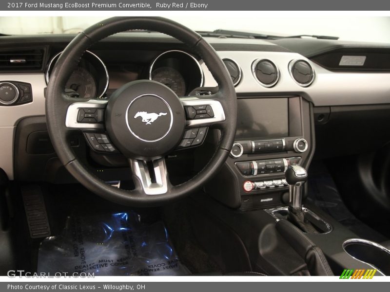 Ruby Red / Ebony 2017 Ford Mustang EcoBoost Premium Convertible