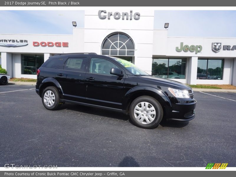 Pitch Black / Black 2017 Dodge Journey SE