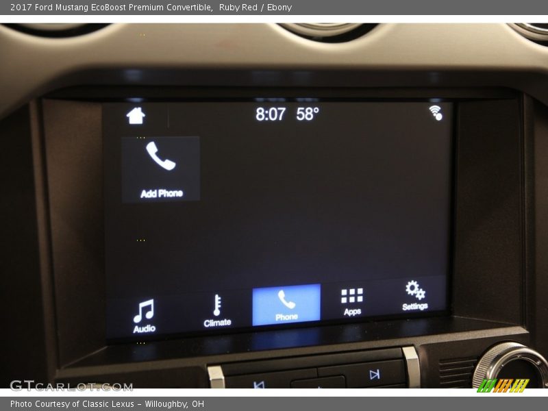Ruby Red / Ebony 2017 Ford Mustang EcoBoost Premium Convertible