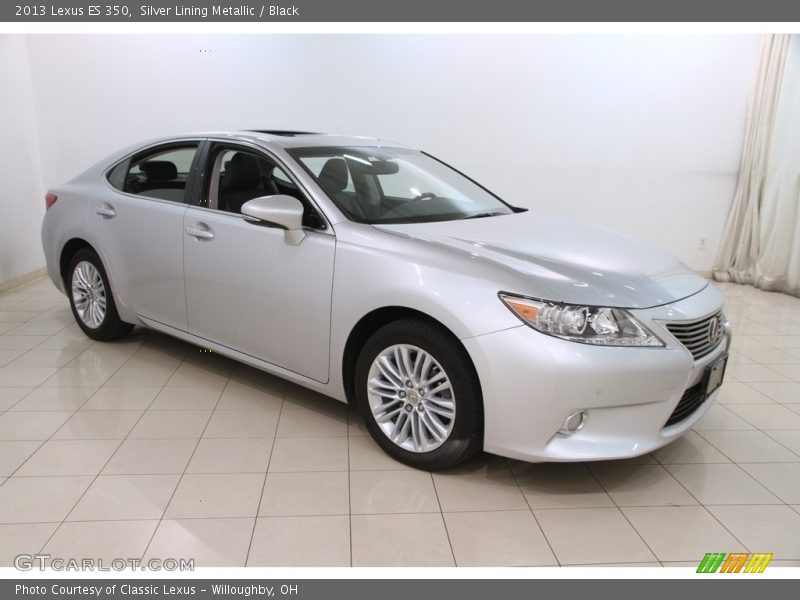 Silver Lining Metallic / Black 2013 Lexus ES 350