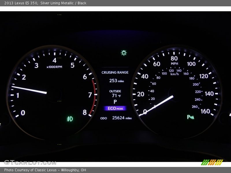 Silver Lining Metallic / Black 2013 Lexus ES 350