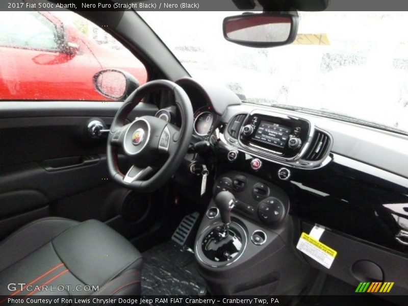 Nero Puro (Straight Black) / Nero (Black) 2017 Fiat 500c Abarth