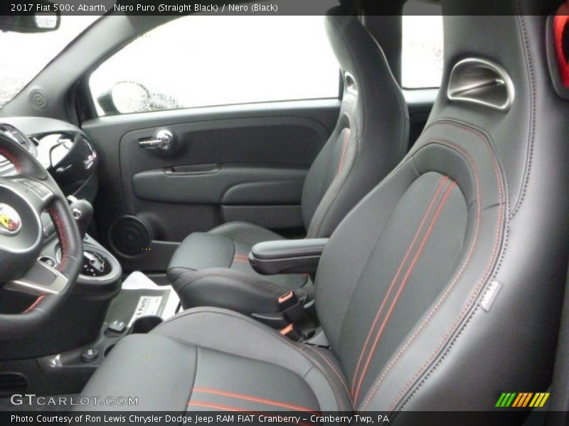 Front Seat of 2017 500c Abarth