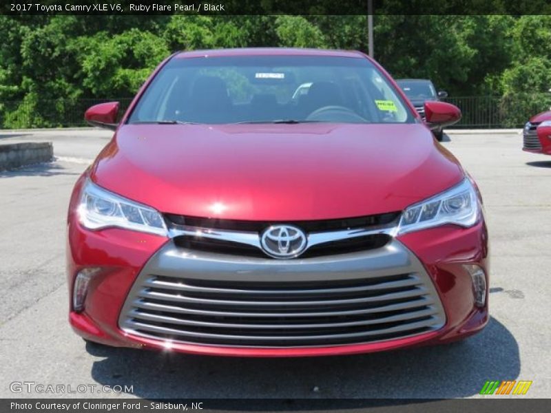 Ruby Flare Pearl / Black 2017 Toyota Camry XLE V6