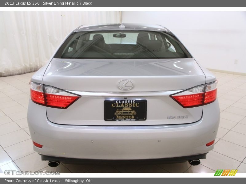 Silver Lining Metallic / Black 2013 Lexus ES 350