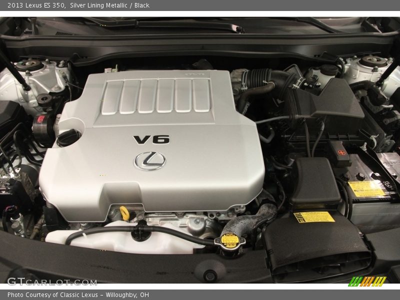 Silver Lining Metallic / Black 2013 Lexus ES 350