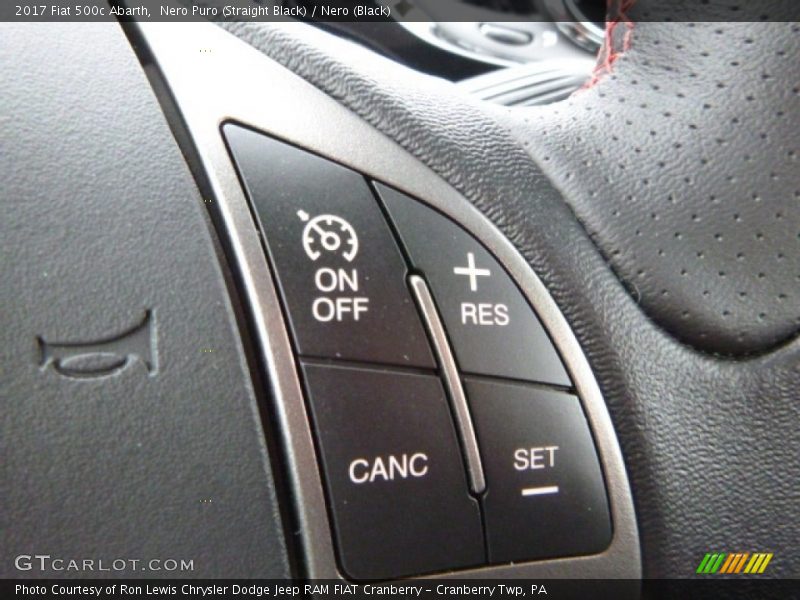 Controls of 2017 500c Abarth