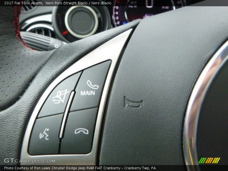 Controls of 2017 500c Abarth