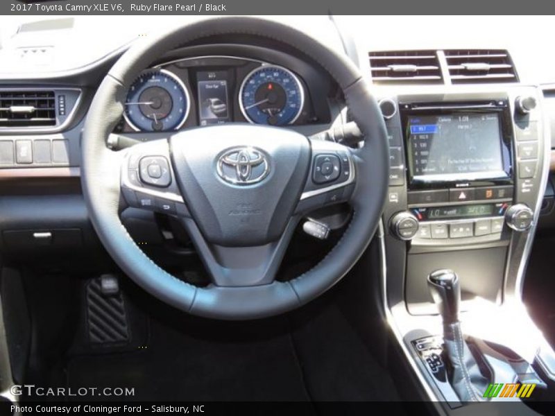 Ruby Flare Pearl / Black 2017 Toyota Camry XLE V6