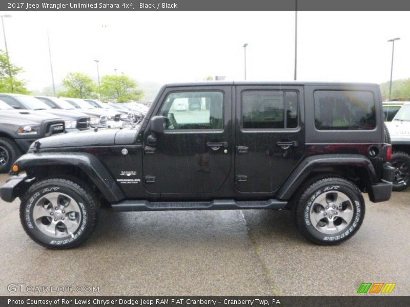 Black / Black 2017 Jeep Wrangler Unlimited Sahara 4x4