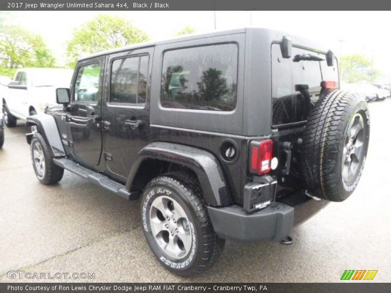 Black / Black 2017 Jeep Wrangler Unlimited Sahara 4x4