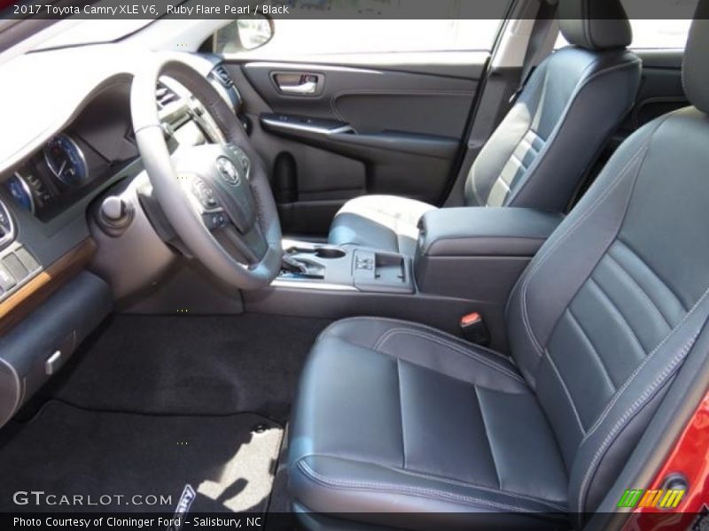 Ruby Flare Pearl / Black 2017 Toyota Camry XLE V6