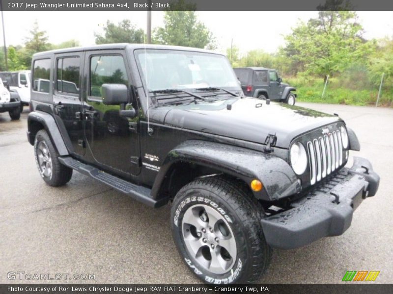 Black / Black 2017 Jeep Wrangler Unlimited Sahara 4x4