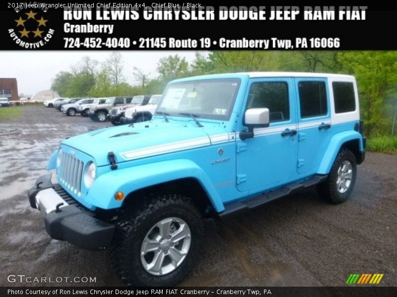 Chief Blue / Black 2017 Jeep Wrangler Unlimited Chief Edition 4x4