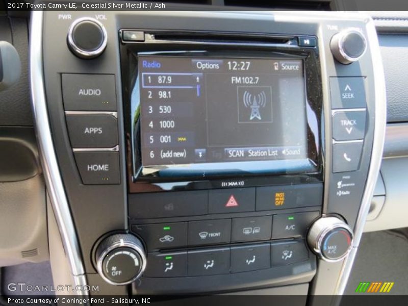 Celestial Silver Metallic / Ash 2017 Toyota Camry LE