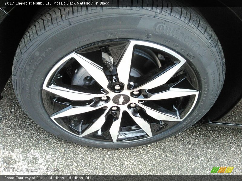 Mosaic Black Metallic / Jet Black 2017 Chevrolet Malibu LT