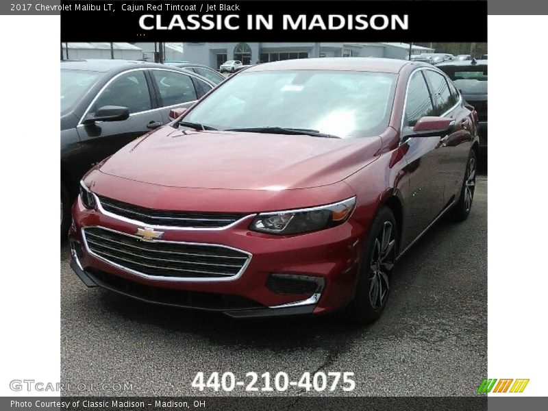 Cajun Red Tintcoat / Jet Black 2017 Chevrolet Malibu LT