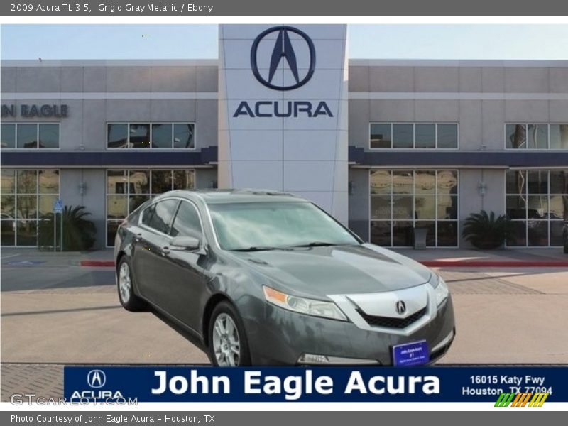 Grigio Gray Metallic / Ebony 2009 Acura TL 3.5