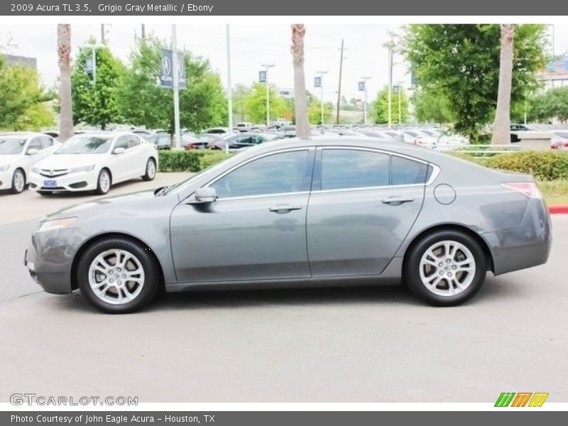 Grigio Gray Metallic / Ebony 2009 Acura TL 3.5