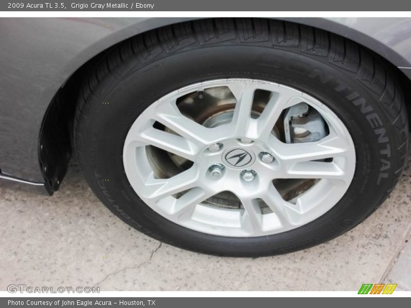 Grigio Gray Metallic / Ebony 2009 Acura TL 3.5