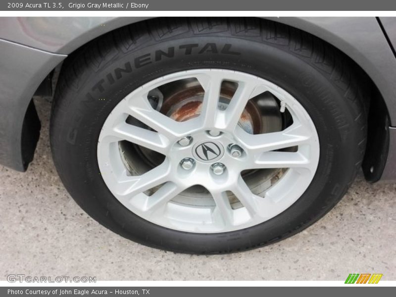 Grigio Gray Metallic / Ebony 2009 Acura TL 3.5