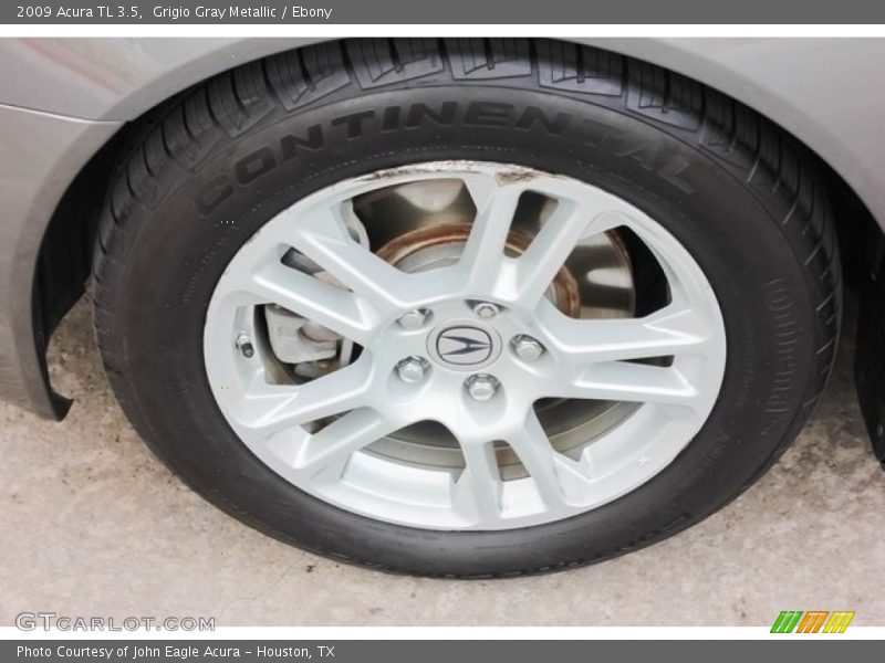 Grigio Gray Metallic / Ebony 2009 Acura TL 3.5