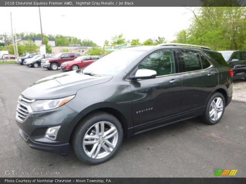 Nightfall Gray Metallic / Jet Black 2018 Chevrolet Equinox Premier AWD