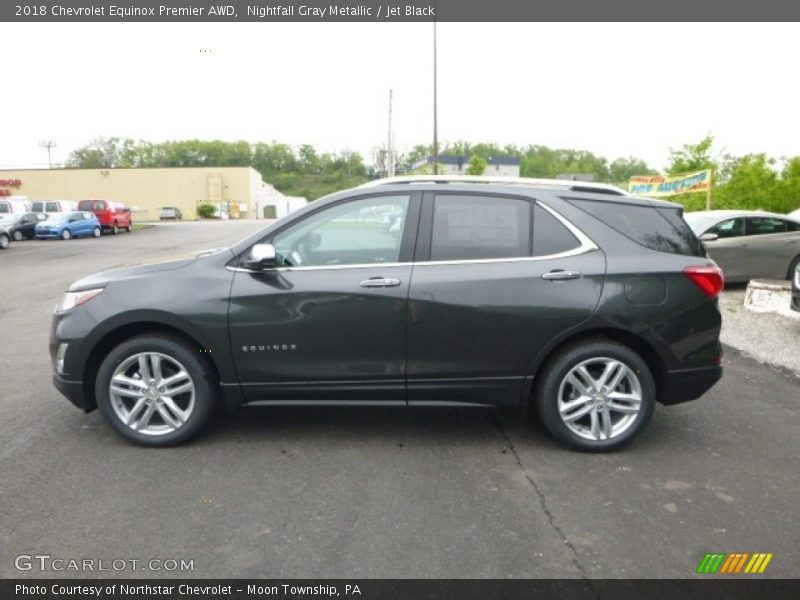 Nightfall Gray Metallic / Jet Black 2018 Chevrolet Equinox Premier AWD