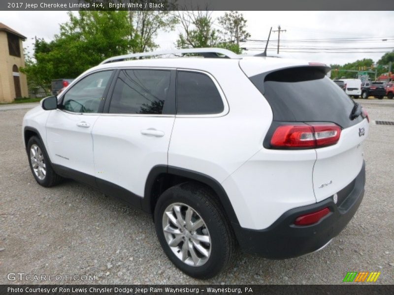 Bright White / Black 2017 Jeep Cherokee Limited 4x4