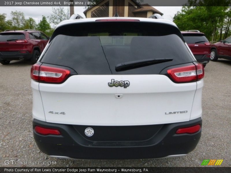 Bright White / Black 2017 Jeep Cherokee Limited 4x4