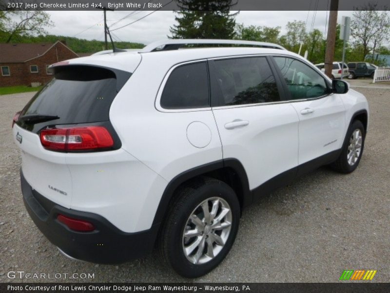 Bright White / Black 2017 Jeep Cherokee Limited 4x4