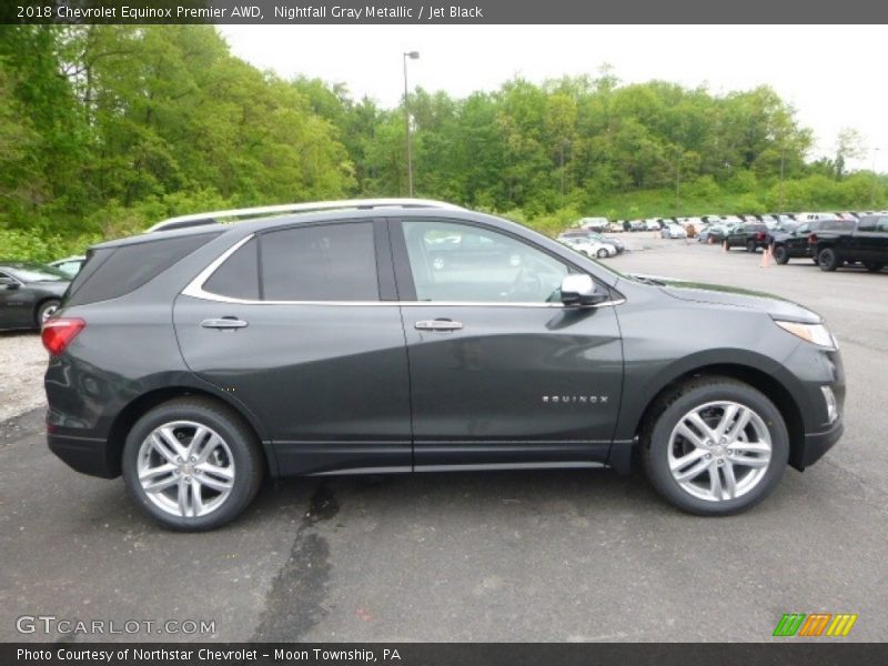 Nightfall Gray Metallic / Jet Black 2018 Chevrolet Equinox Premier AWD