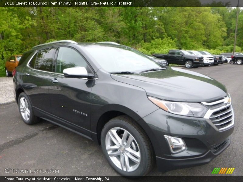 Nightfall Gray Metallic / Jet Black 2018 Chevrolet Equinox Premier AWD