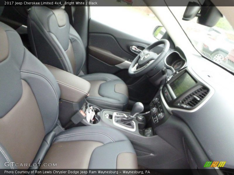 Bright White / Black 2017 Jeep Cherokee Limited 4x4