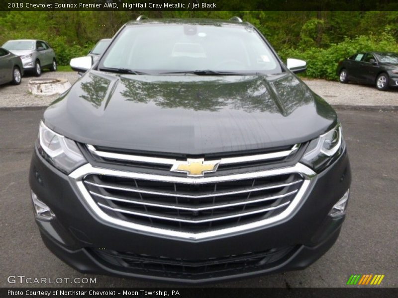 Nightfall Gray Metallic / Jet Black 2018 Chevrolet Equinox Premier AWD