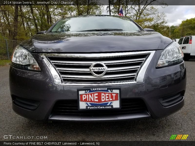 Amethyst Gray / Charcoal 2014 Nissan Sentra S