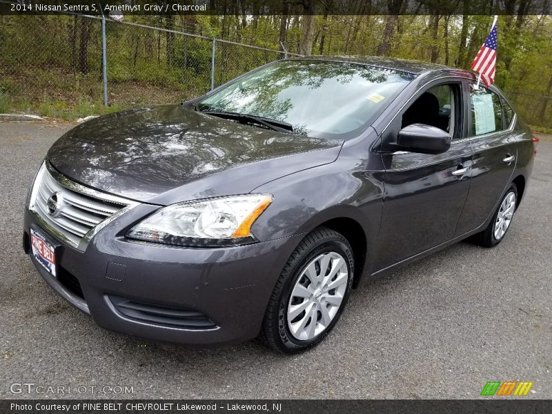 Amethyst Gray / Charcoal 2014 Nissan Sentra S