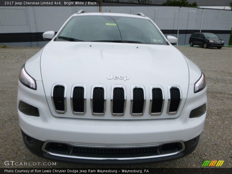 Bright White / Black 2017 Jeep Cherokee Limited 4x4