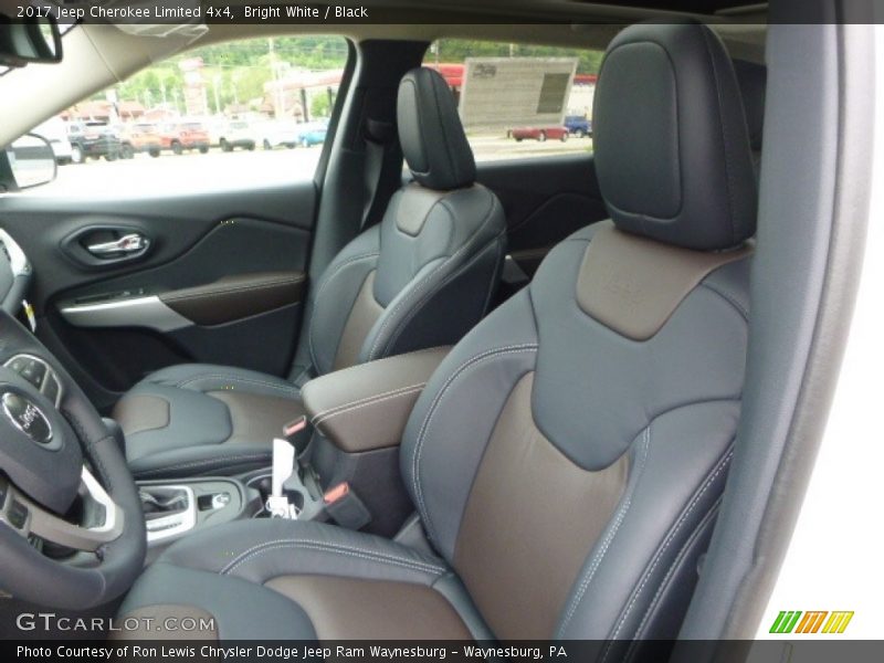 Bright White / Black 2017 Jeep Cherokee Limited 4x4