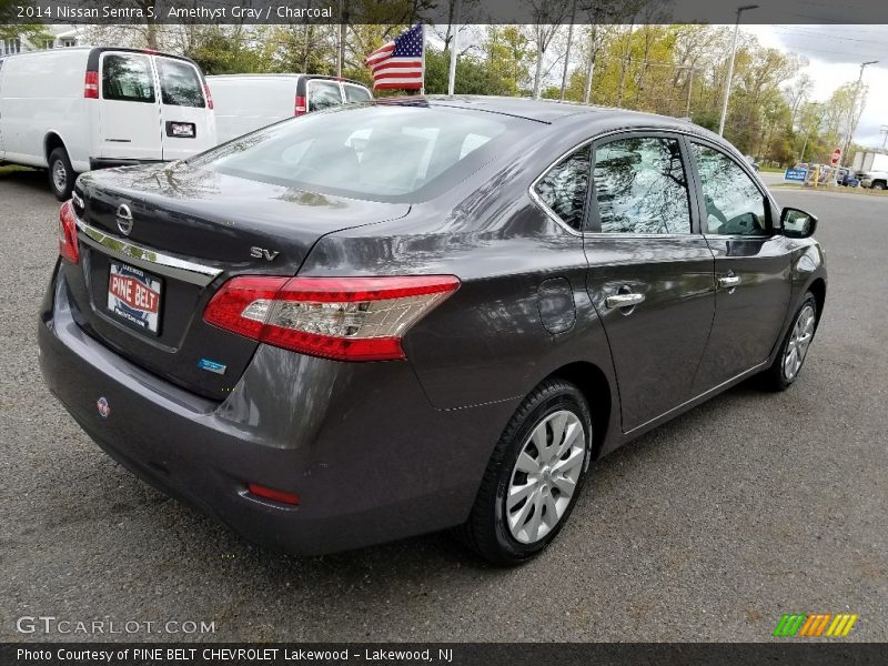 Amethyst Gray / Charcoal 2014 Nissan Sentra S
