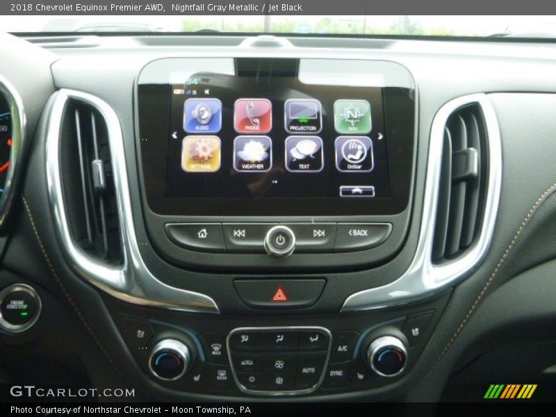 Nightfall Gray Metallic / Jet Black 2018 Chevrolet Equinox Premier AWD