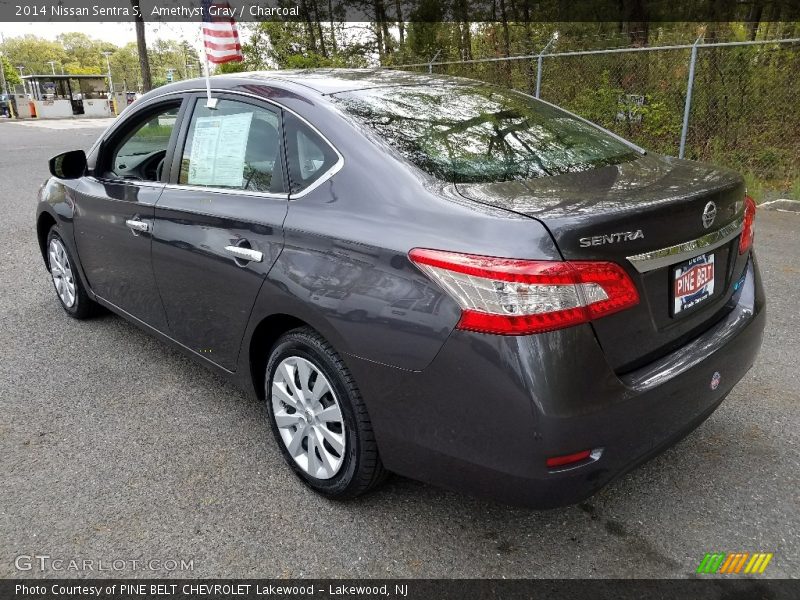 Amethyst Gray / Charcoal 2014 Nissan Sentra S