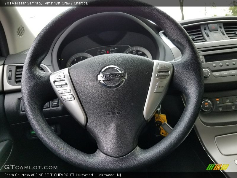 Amethyst Gray / Charcoal 2014 Nissan Sentra S