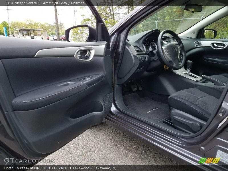 Amethyst Gray / Charcoal 2014 Nissan Sentra S