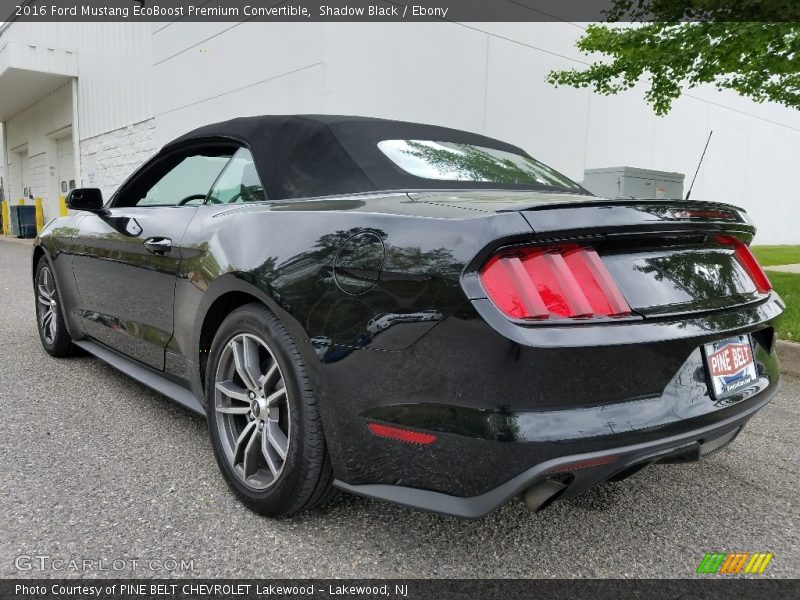 Shadow Black / Ebony 2016 Ford Mustang EcoBoost Premium Convertible