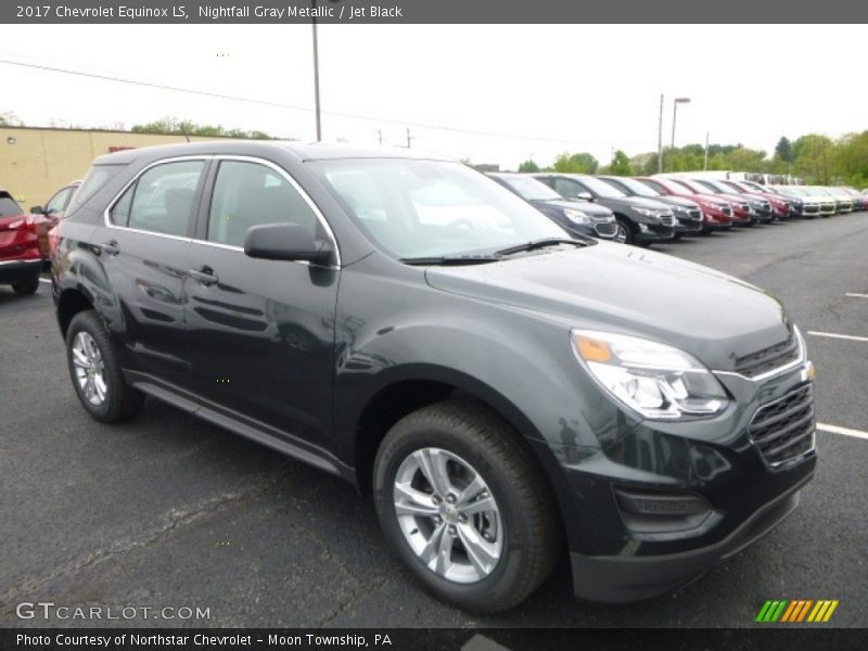 Nightfall Gray Metallic / Jet Black 2017 Chevrolet Equinox LS
