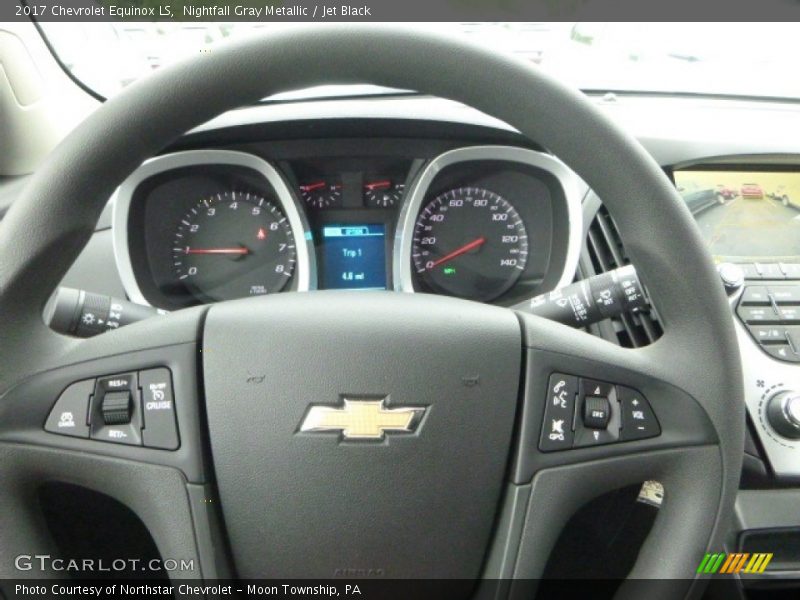 Nightfall Gray Metallic / Jet Black 2017 Chevrolet Equinox LS