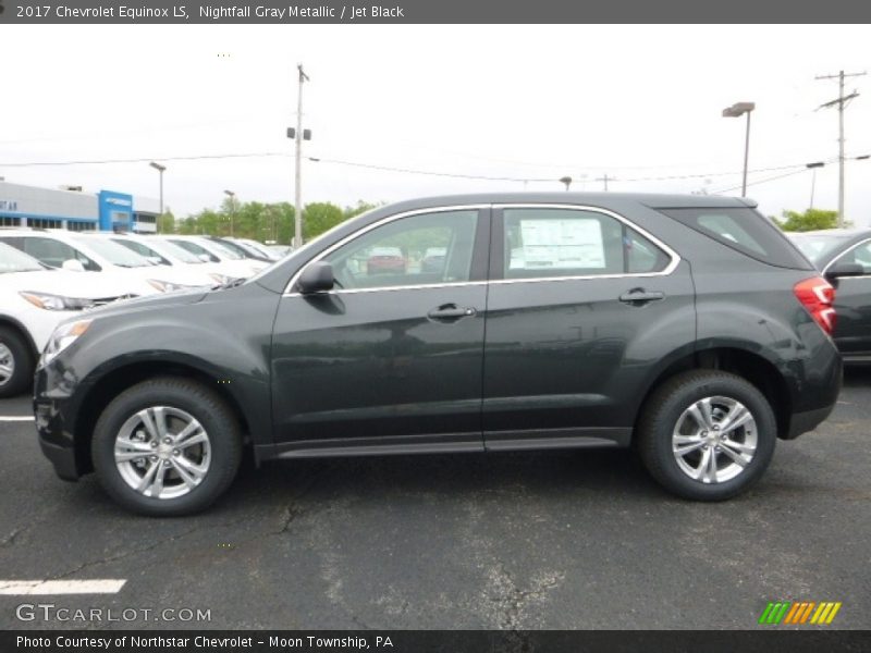 Nightfall Gray Metallic / Jet Black 2017 Chevrolet Equinox LS