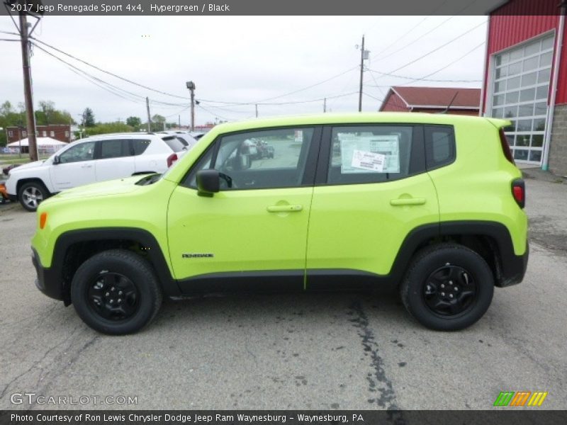 Hypergreen / Black 2017 Jeep Renegade Sport 4x4